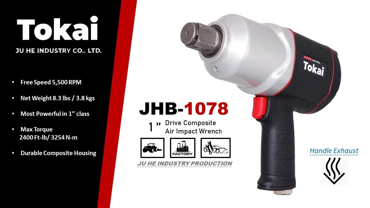 1/2 In. Composite Air Impact Wrench, Twin Hammer, 1200 Ft. Lbs., Gunme...