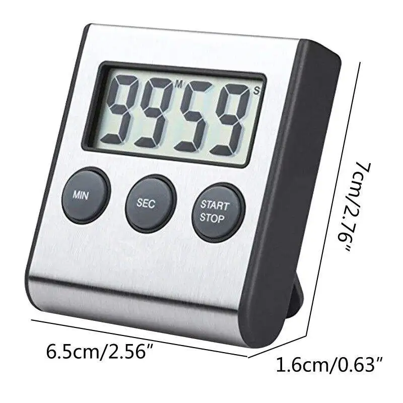 Super Loud Iron Face Electronic Timer Kitchen Cooking and Egg Cooking Timer Student Time Manager Countdown Timer