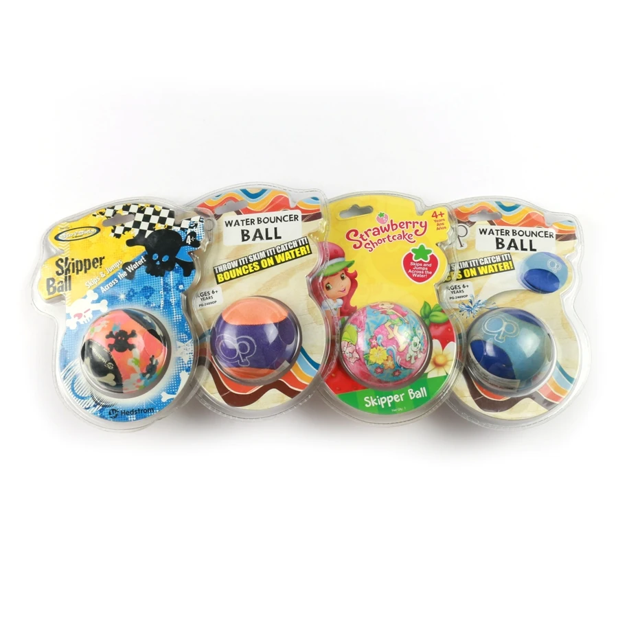 Handy 60mm Soft Tpr Splash Skipping Round Water Bouncer Customized