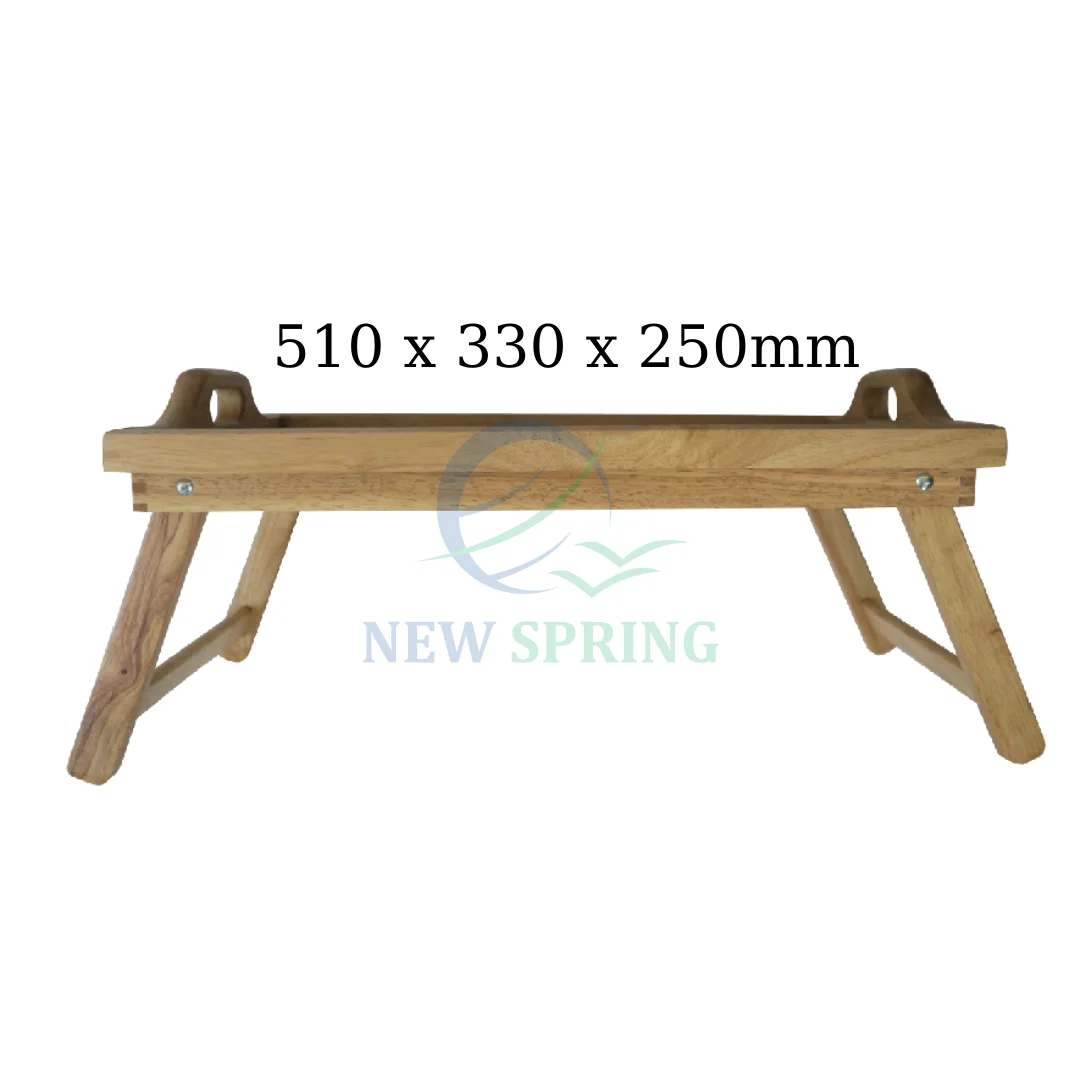 Wooden Bed Table Tray Folding Legs Made In Vietnam 100 Natural Smooth Wood Touch Feel