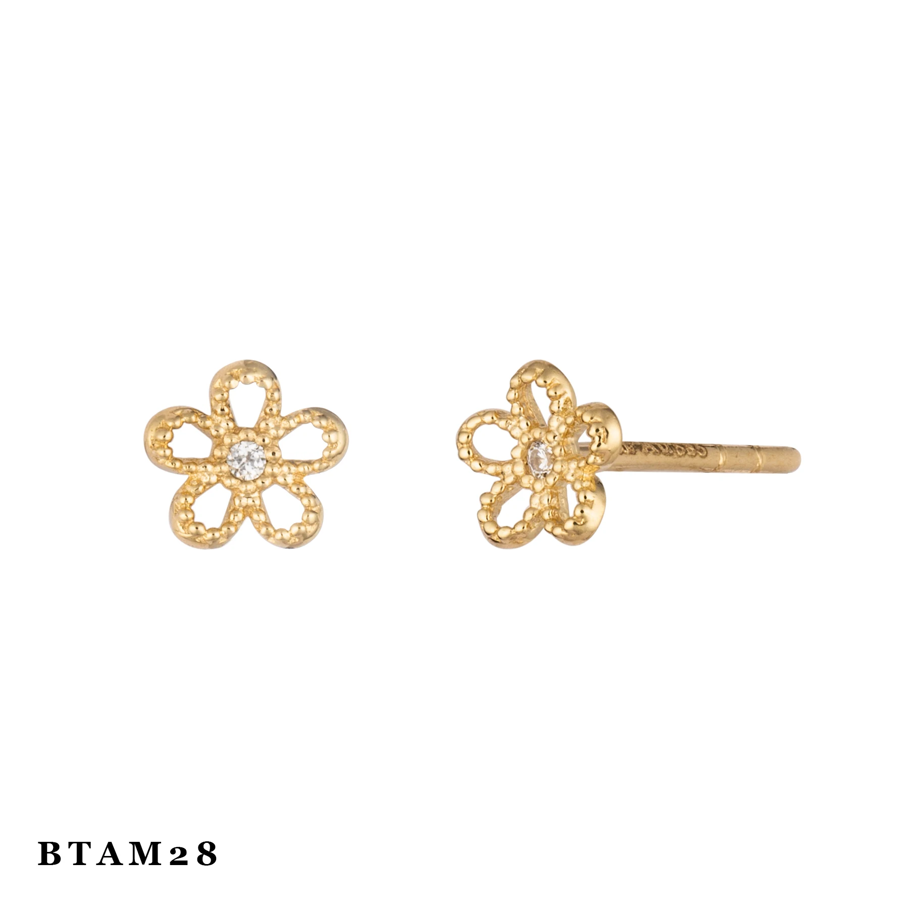 14k Solid Gold Earrings For Kids Small Earrings 10k Gold Earrings