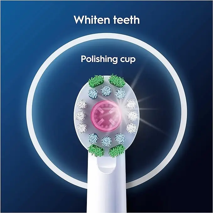 Oralb 3d White Electric Toothbrush Head With Cleanmaximiser Technology