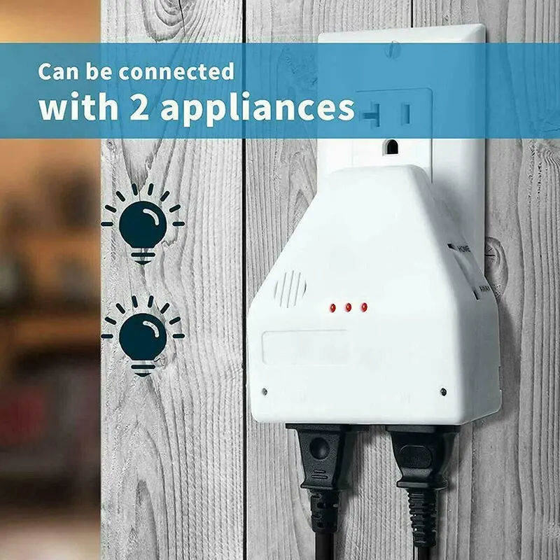 Power Hands, Clapping Light Control Noise Detecting Wireless Wall Outlet  with a 3 Level Sensitivity Switch, Turns Appliances On/Off with Clapping  Sound Sensor