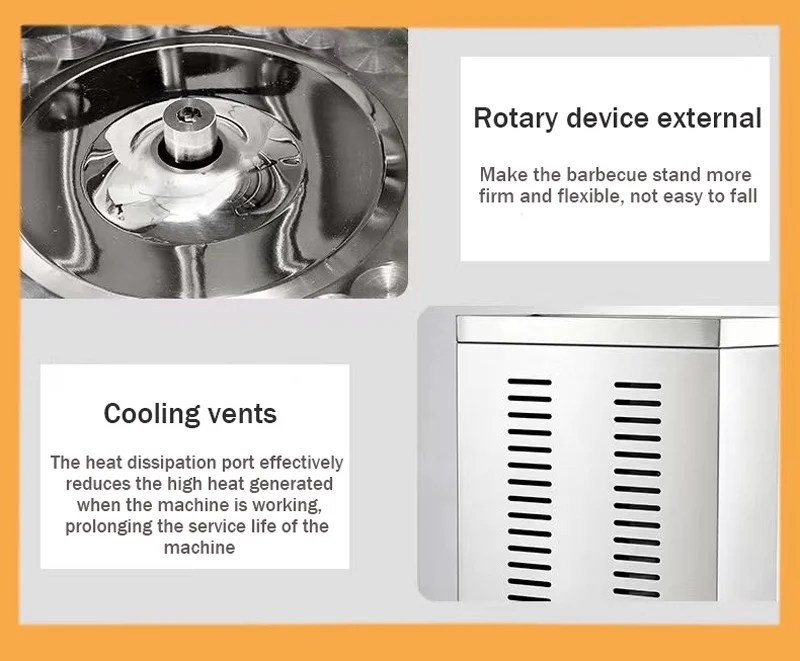 Commercial Gas Electric 2 In1 Automatic Rotating Chicken Kebabs Stainless Steel Shawarma Grill Machine - Image 5