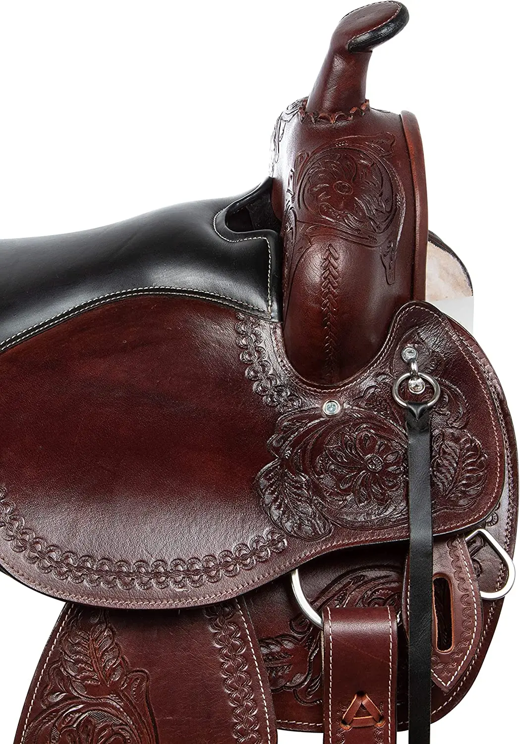Premium Quality Western Leather Horse Saddle With Matching Horse Tack Set Genuine Leather Barrel Saddle English Racing Saddle