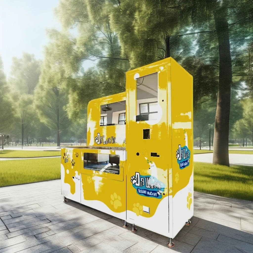 Self-Service Pet Washing Vending Machine with Touch Screen Coin Payment System and SDK Function