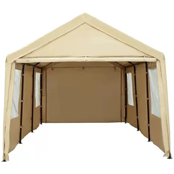 Nowensol Carport Canopy 10x20ft Heavy Duty With Removable Sidewalls ...