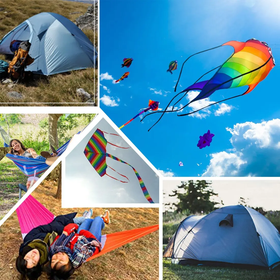 Ripstop Polyester Fabric by the Yard UV-resistnce Outdoor Fabric Cloth for Kite Banner Hammock DIY Projects Material