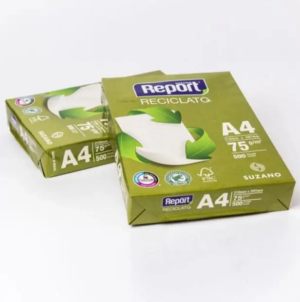 Report Reciclato A4 75g/m Copy Papers For Sale Wholesale Rate A4 Copy Paper 75gsm Double A A4