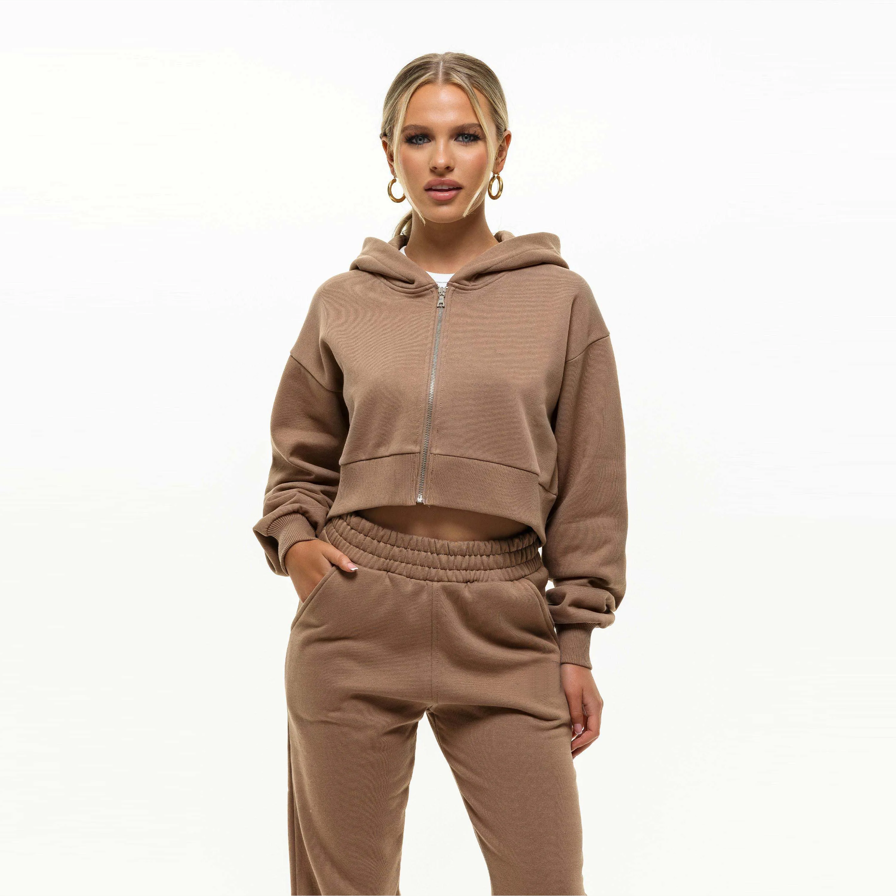 Streetwear Brown Hoodie Outfit Hoodie Outfit Tan Hoodie Women