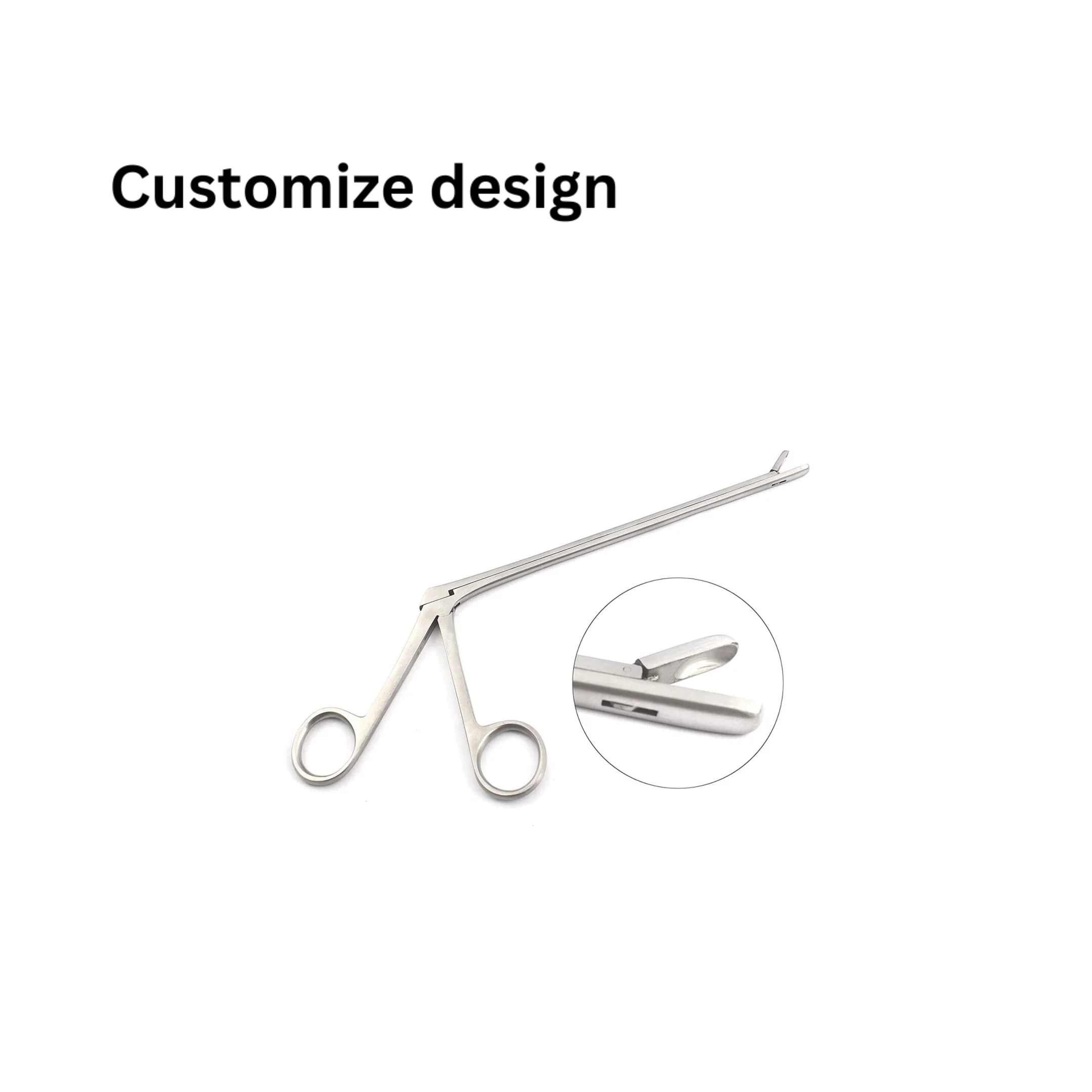 Pituitary Rongeurs Cup 20cm Down Bite 2x10mm Stainless Steel Ring