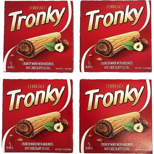 Ferrero Tronky Hazelnuts Chocolate Filling 48 Count - Buy Buy Kinder ...