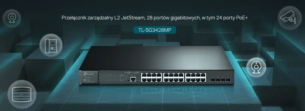 JetStream-Conmutador inteligente de 1000 Mb/s, PoE + 4x, SFP, L2, 384W ...