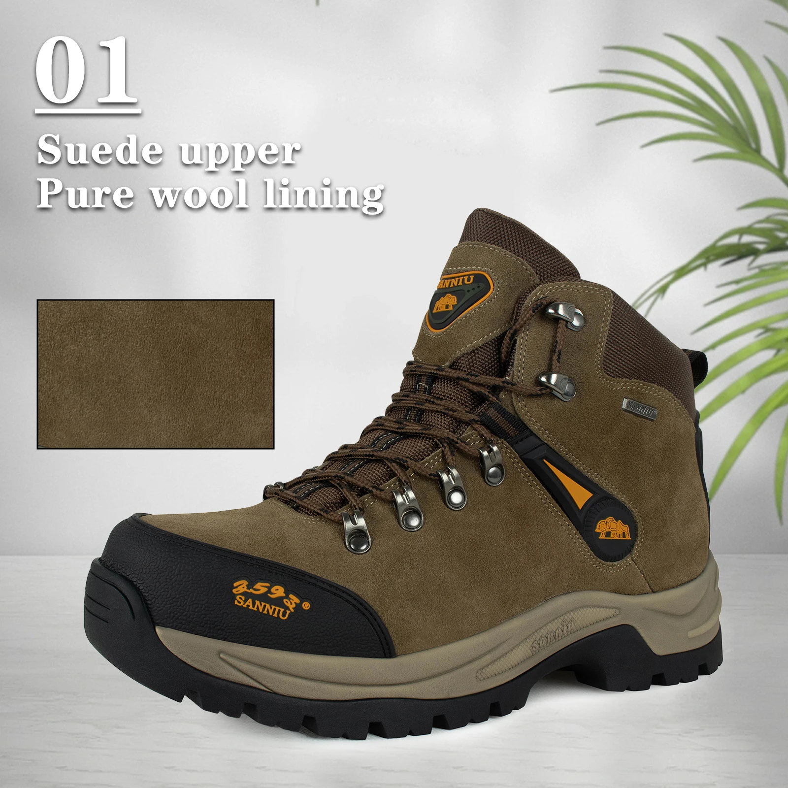 High Quality Outdoor Antislip Training Plush Thickened Safety Shoes