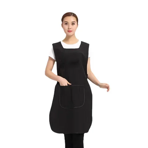 Waterproof Polyester Fiber Pongee Hairdresser Cape Customized Logo Salon Barber Apron and Hair Cutting Vest