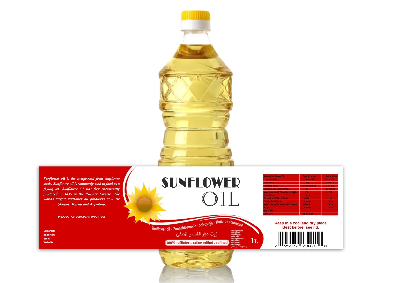 Alokozay Pure Sunflower Oil 1.5L