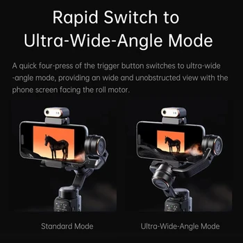 Hohem M7 Cell Phone Gimbal Stabilizer 3-axis Anti-Shake Stands Extendable Selfie Stick for Live Vlog product image