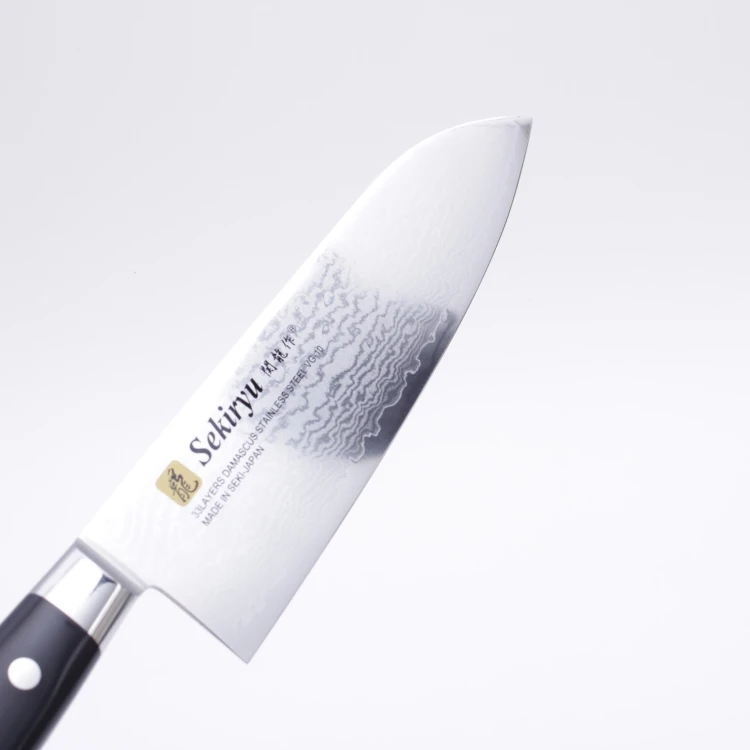 Sekiryu 180mm 33 Layers Damascus Vg10 Stainless Steel Knife,Abs