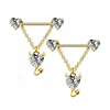 Gold white zircon