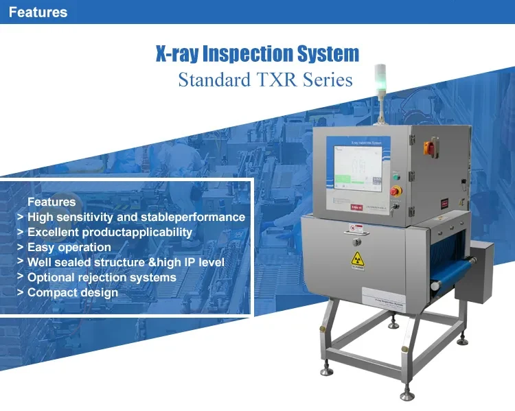 High End Digital X Ray Inspection Machine X-Ray Tube Industrial Food Inspection System for Bulk Goods