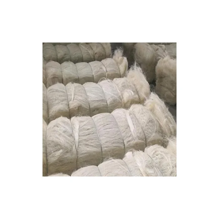 High Quality Sisal Fiber in Length 100~130cm for Gypsum / Factory Supply Raw Sisal Fiber Sisal Fiber Rope