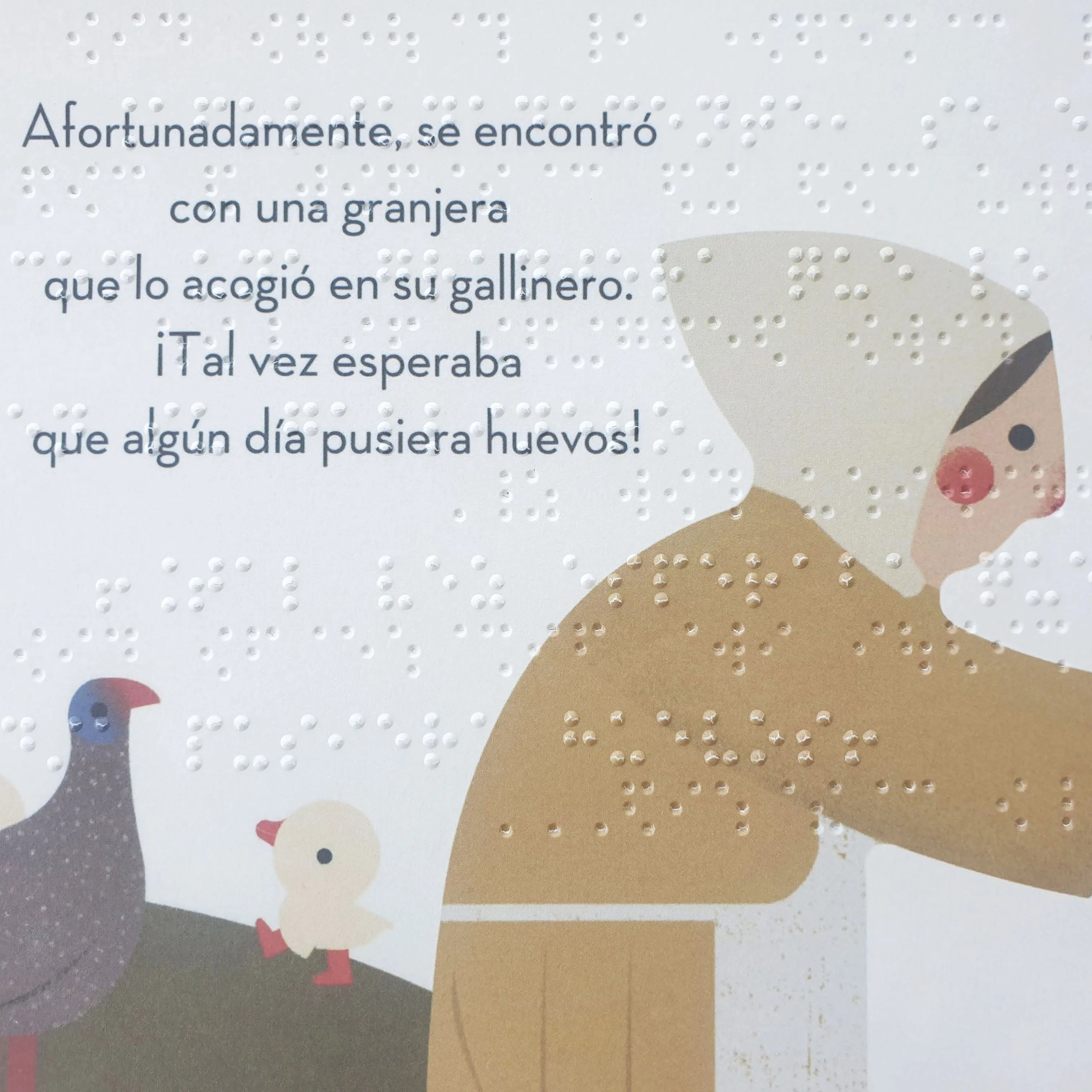 Sensee Coloring Book Braille Learning Spanish Fairy Tale Spanish El Pattito Accurate Braille