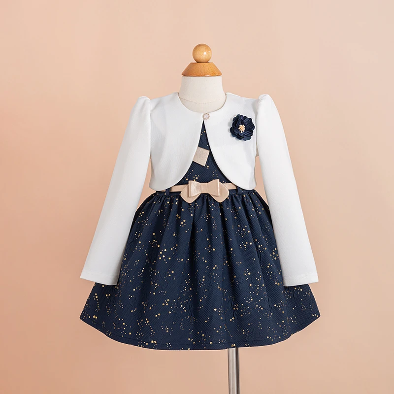 Girls Frocks Party Dress Casual Kids Wear Flower Girls Dresses Smocked