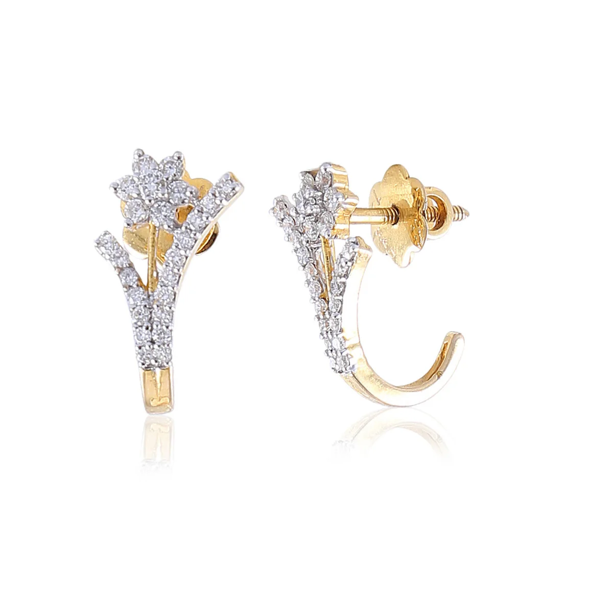 indian long diamond earrings