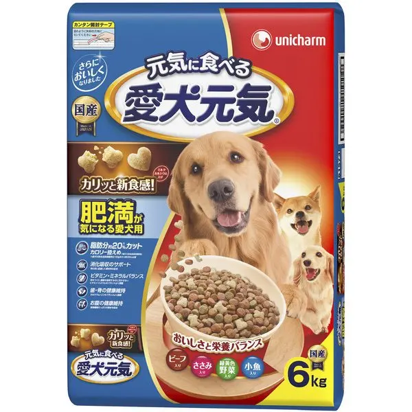 Premium Pet Food Popular Unicharm Japan Aiken Genki Dog Nutritious Dry