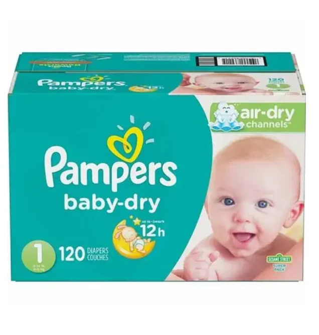 Latest Stock Arrival Diapers Size 1/newborn 198 Counts Pampers