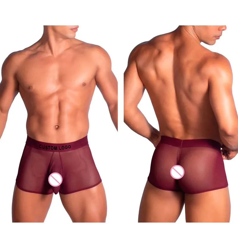 Boxer Uomo Con Foro – Biancheria Intima Erotica A Vita Bassa, Traspirante, Stile Sissy, Pantaloncini Elasticizzati