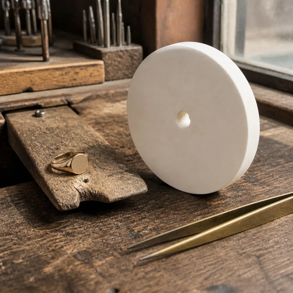 Fine Jewelry Gold Ring Mirror Polish with Mini Wool Felt Buffing Wheel