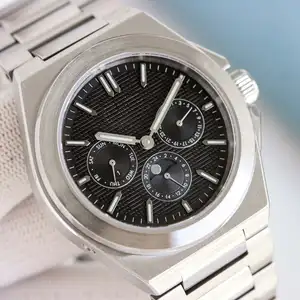 High-quality Luxury Stainless Steel Strap Men's Mechanical Watch Classic Stylish Sapphire Crystal Glass Business Automatic Watch