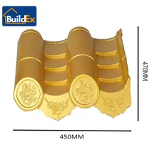 High Quality Ancient Chinese Palace Roof Tiles Waterproof Synthetic Resin Clay with Smooth Surface Chinese pagoda roof