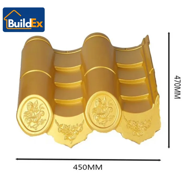 High Quality Ancient Chinese Palace Roof Tiles Waterproof Synthetic Resin Clay with Smooth Surface Chinese pagoda roof