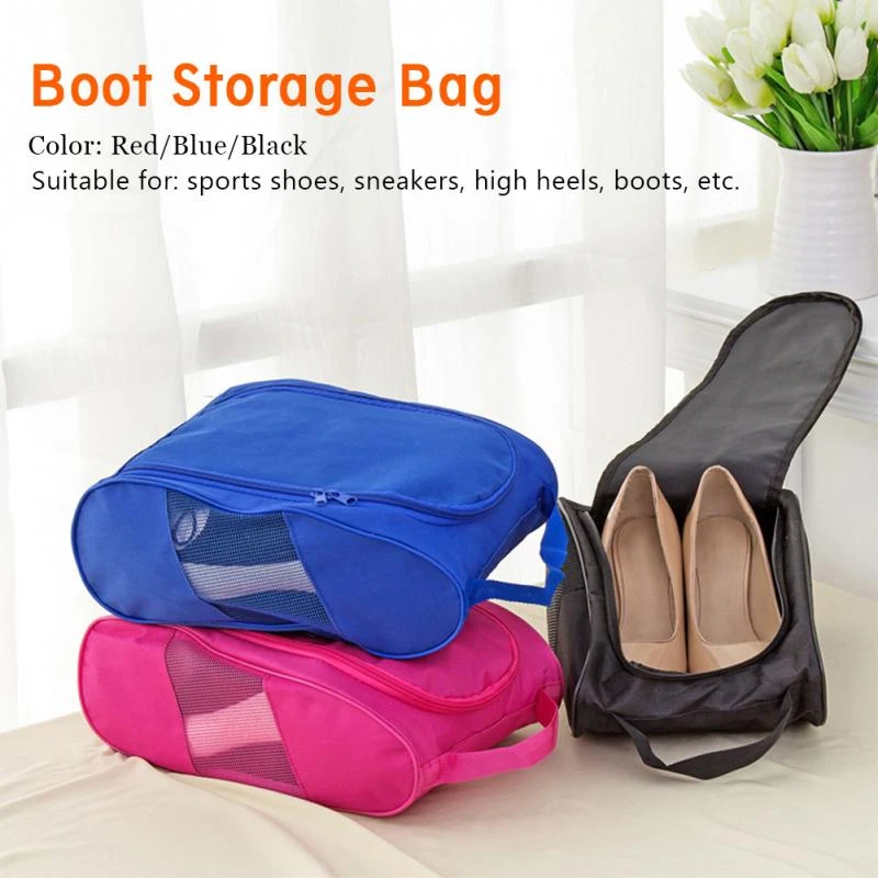 Wholesale Custom Made Logo Travel Boots Storage Bag Portable Shoe