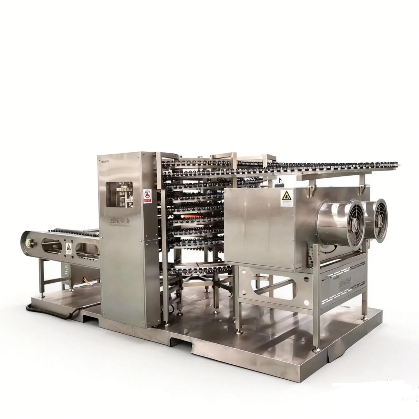 Continuous quick-freezing tunnel high-speed freezer for fruits, vegetables and meat