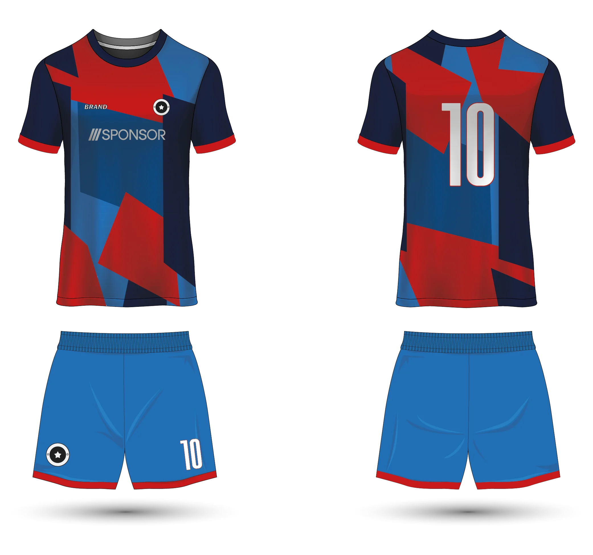 Soccer Custom Kit Consisting Of Tshirt And Short High Quality Made In