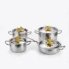 STAINLESS STEEL WITH GOLD TOP