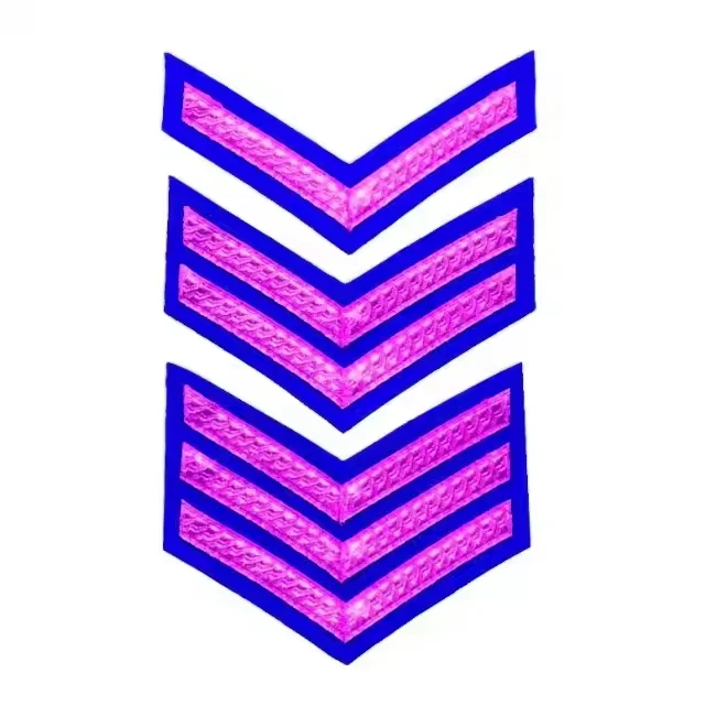 High Quality Uniform Chevron Badges for Uniforms Embroidered Patches and Decorative Insignia Trims Chevron