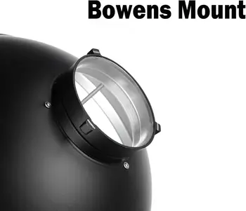 Godox 16.5inch/42cm Silver Beauty Dish Bowens Mount Reflector With White Diffuser, Light Modifier for Bowens Mount Studio detail image