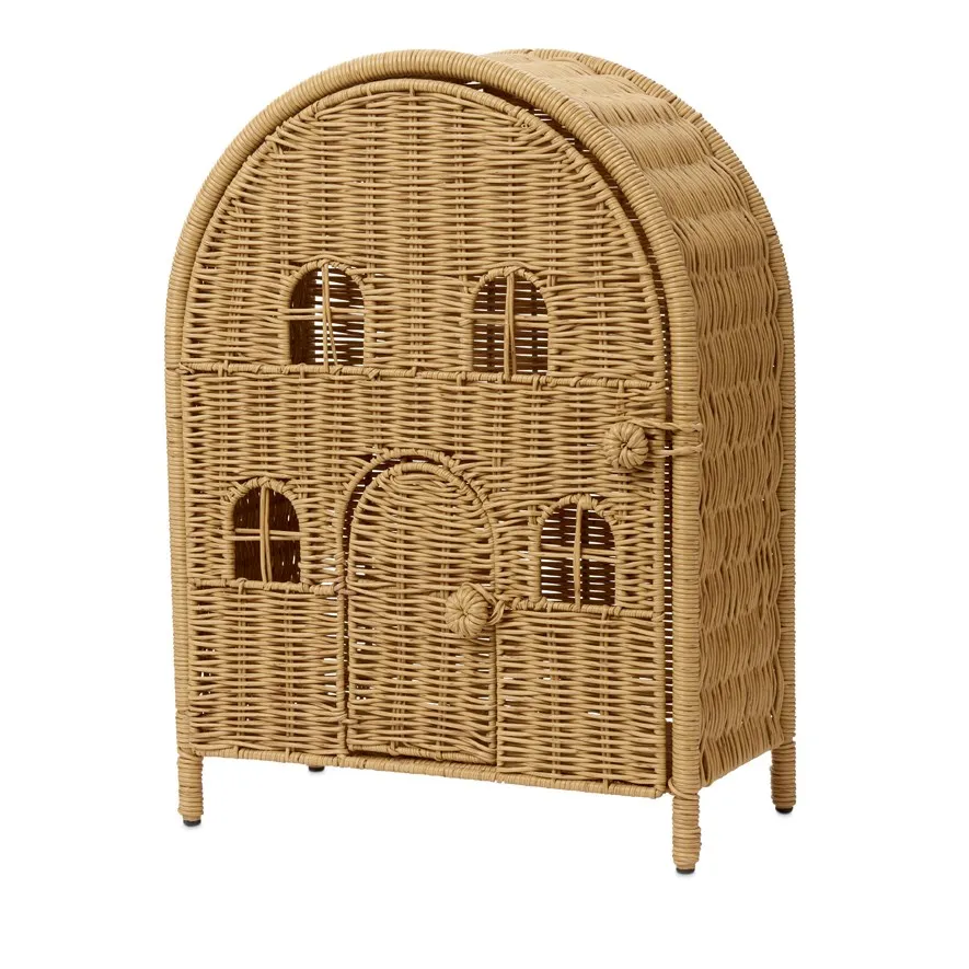 Best Selling Eco Friendly Rattan Kids Dolls House Rattan Kids Doll