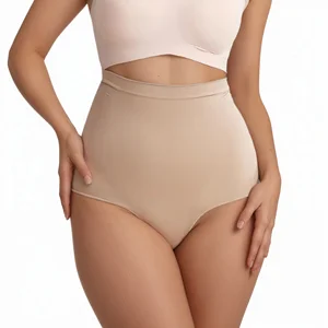 Sculpting High-Waisted Tummy-Sculpting Seamless Thong-Style High-Elastic Butt-Lifting Body-Shaping Shapewear Briefs for Women