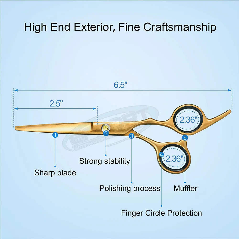 Barber Cutting Scissor Stainless Steel Barber Scissor High