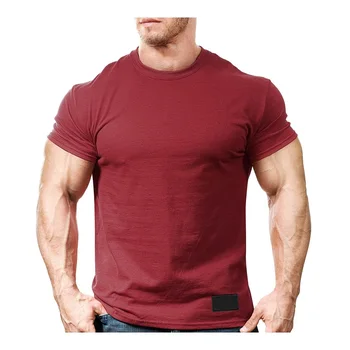 Oem Custom Made Men Bodybuilding T-shirt Light Weight Breathable Half ...