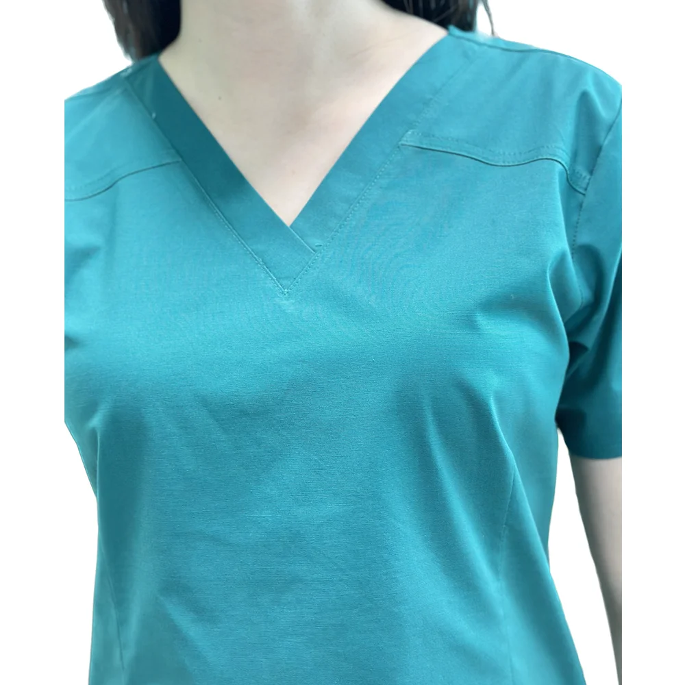 Cotton Pe Spandex Srubs Medical Scrubs Uniform Nurse Set For Both Men