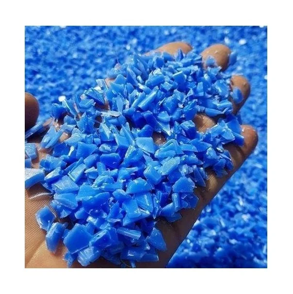 Regrind Hdpe Blue Drum Hdpe Milk Bottle Flakes Scraps White Blue Red