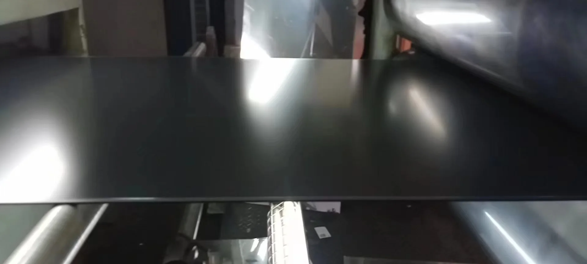 Aluminum Composite Panel Cladding Container Brushed Black Marble Kitchen Cabinet
