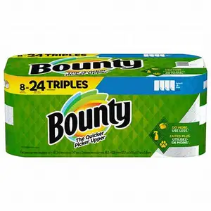Hot sales Bounty Quick-Size Paper Towels, White, 12 Family Triple Rolls = 36 Regular Rolls