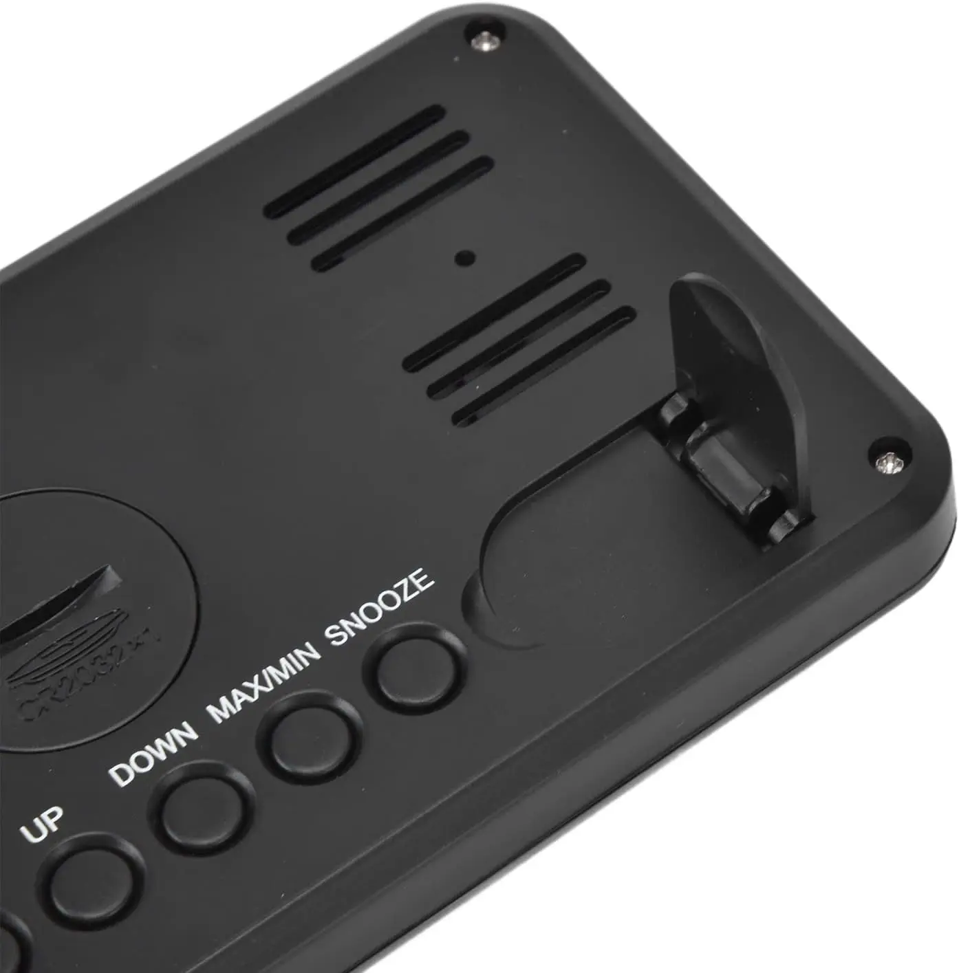 Portable Black Battery Desktop Clock Small Digital Clock for Home Office for Student Dormitory